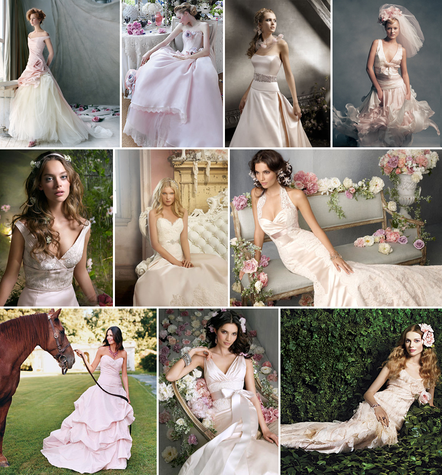 Blush Pink Wedding Gown