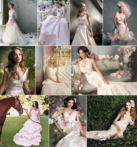 Blush Pink Wedding Gown Dresses