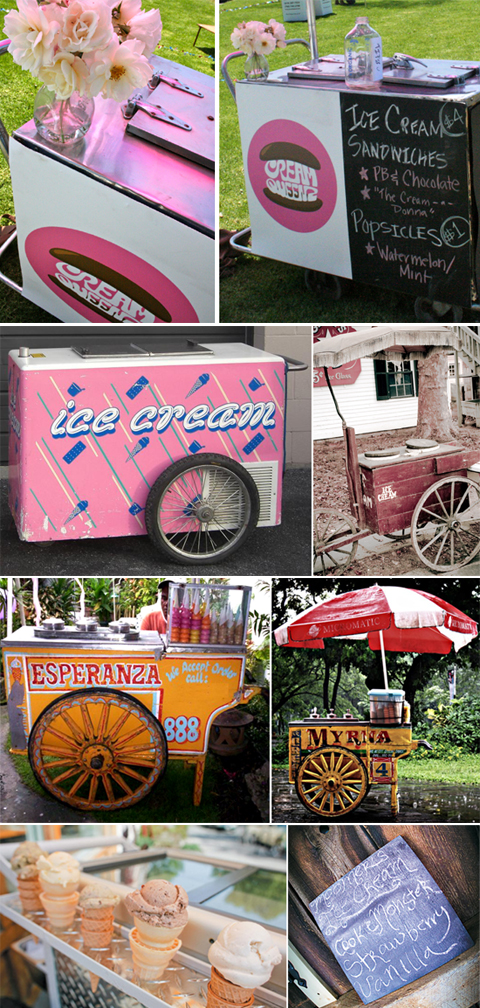 Ice Cream Cart Station Wedding