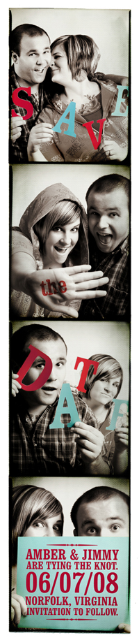 Photo Booth Save-the-Date DIY Photo Strip
