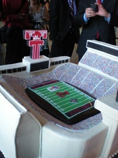 The entire stadium is the cake!
