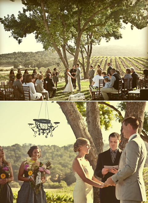 Paso Robles Vineyard Wedding Ceremony of Erin and Greg