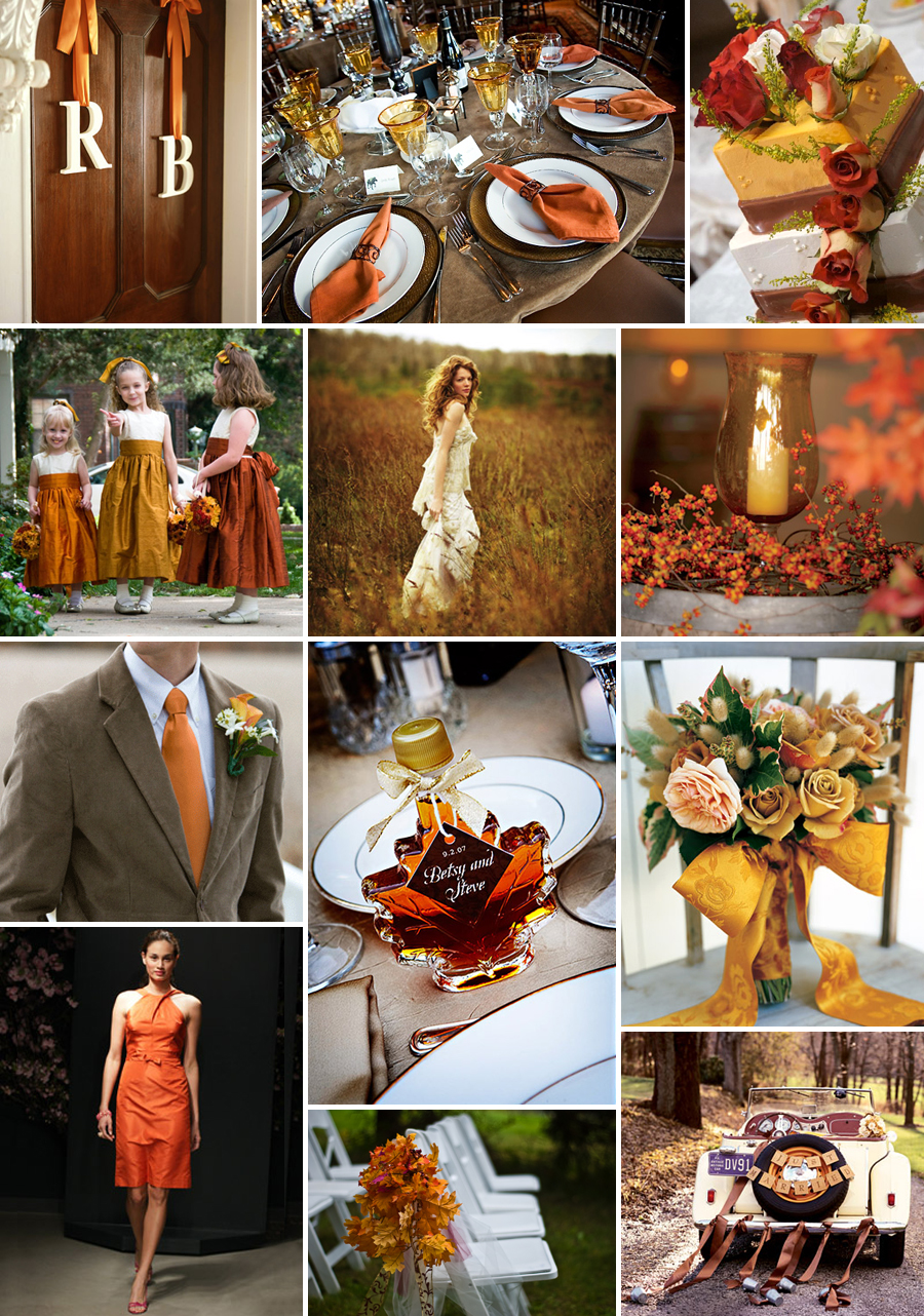 fall inspired wedding