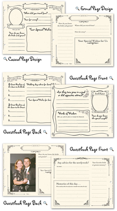 Wedding Guestbook Pages