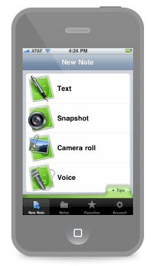 Collect and manage all your planning notes right on your iPhone with Evernote