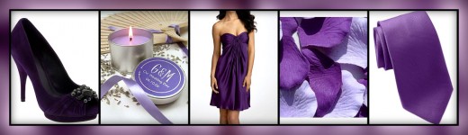Purple Wedding Collage