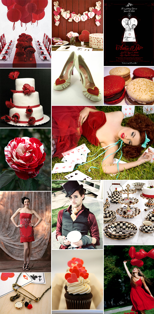 Alice in Wonderland Wedding Inspired by The Red Queen