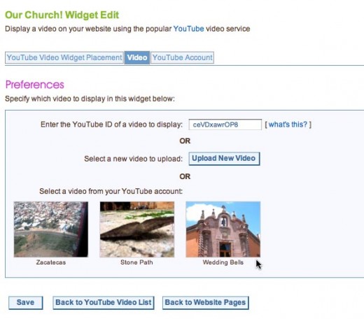 It's easy to manage your YouTube videos, right from WedShare!